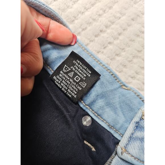 For Luv Of Denim Jeans Womens 4 The Luv Skinny Hight Rise Light Wash Stretch - Picture 7 of 9